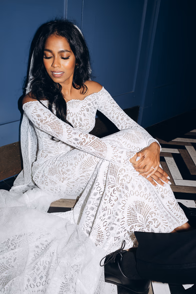 bride portrait at Leña Restaurante