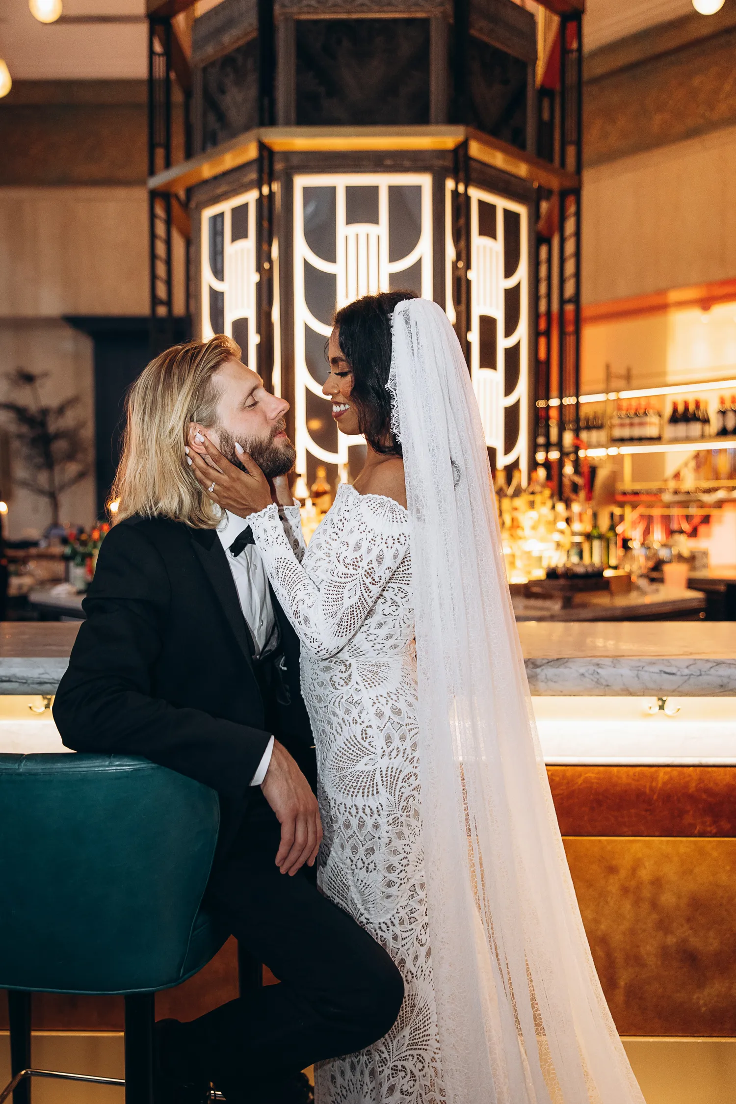 wedding photo at Lean Restaurant