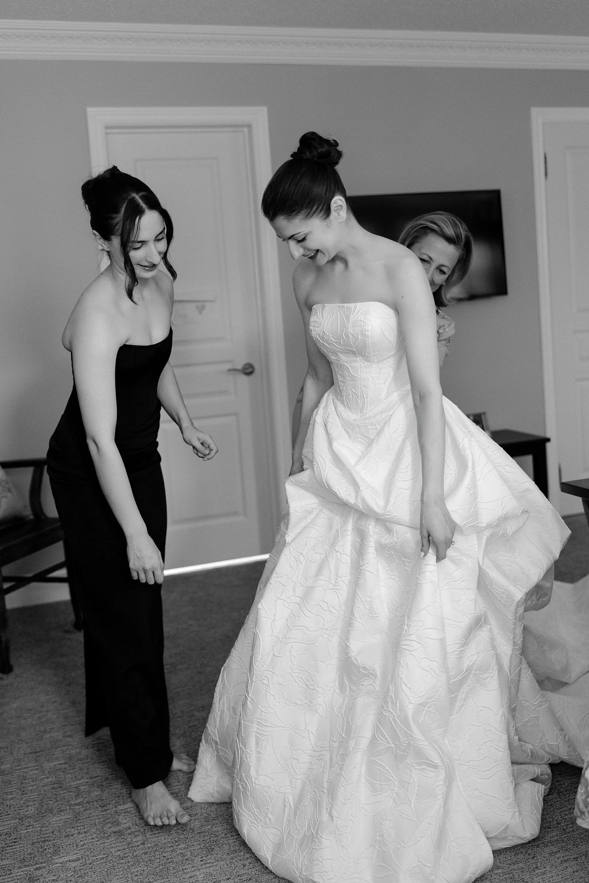 Getting ready photo of the bride