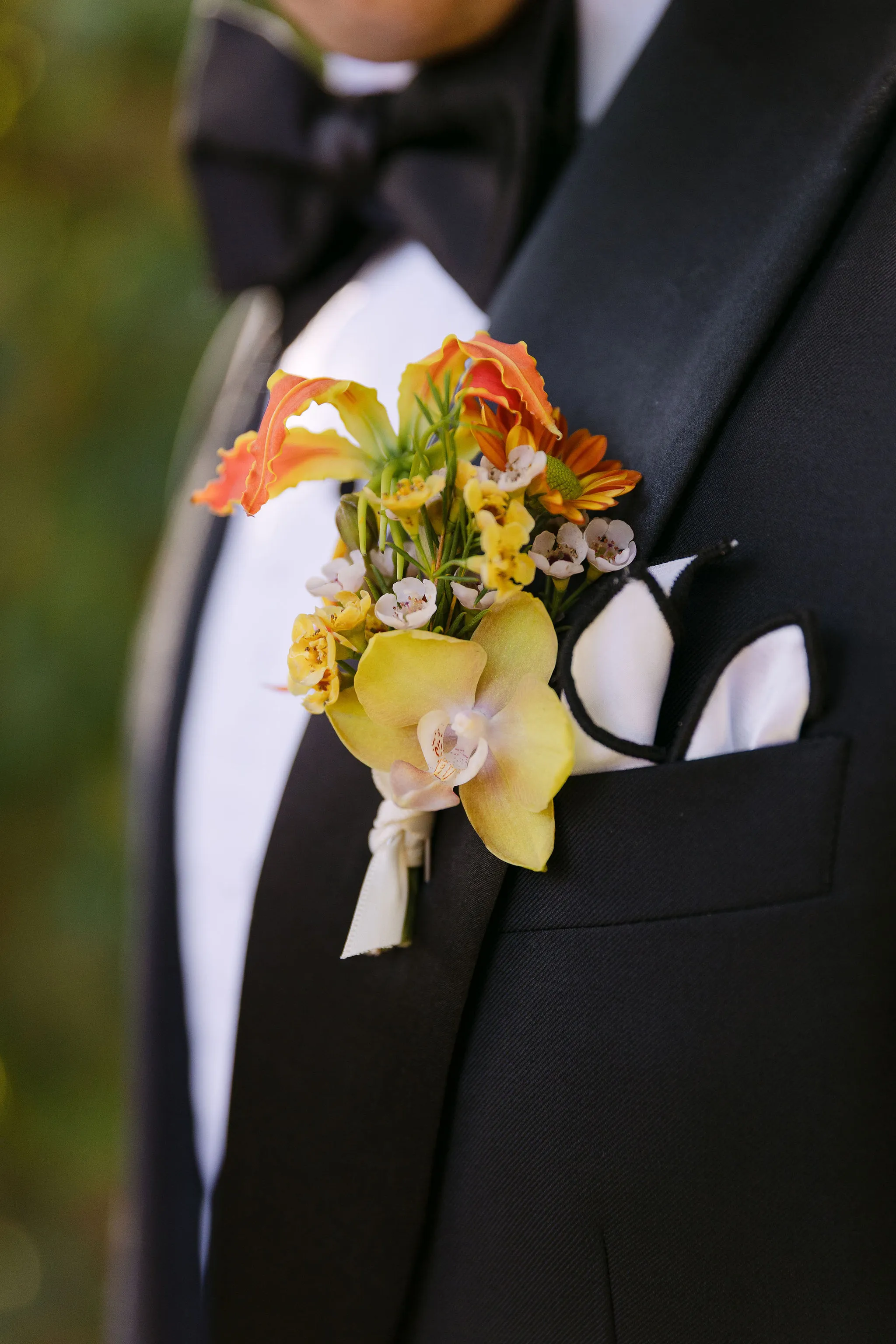 Wedding details closeup