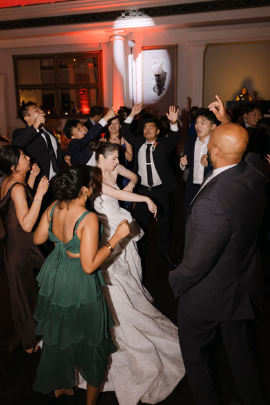 Party at Liberty Grand wedding