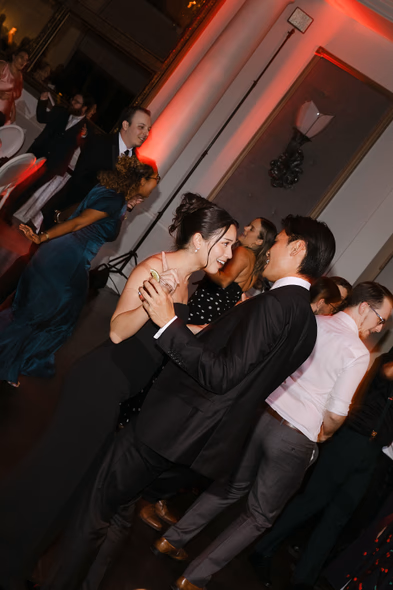 Candid reception moment at Liberty Grand