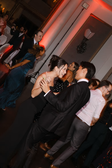 Candid reception moment at Liberty Grand