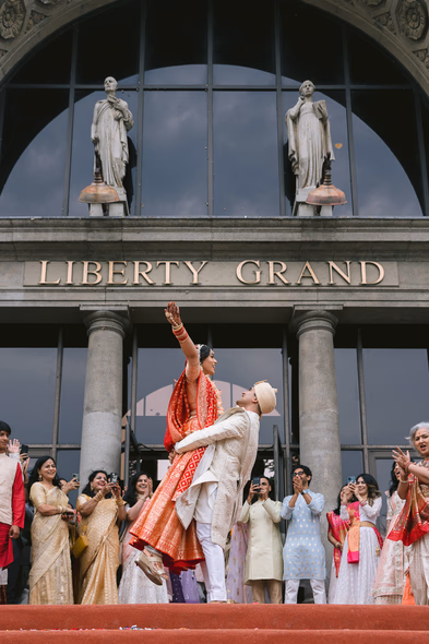 Baraat Indian bride at Liberty Grand