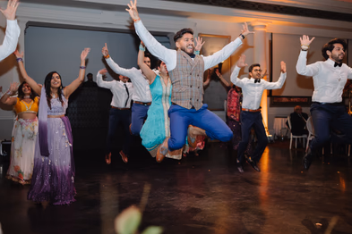 Music and dance Indian wedding