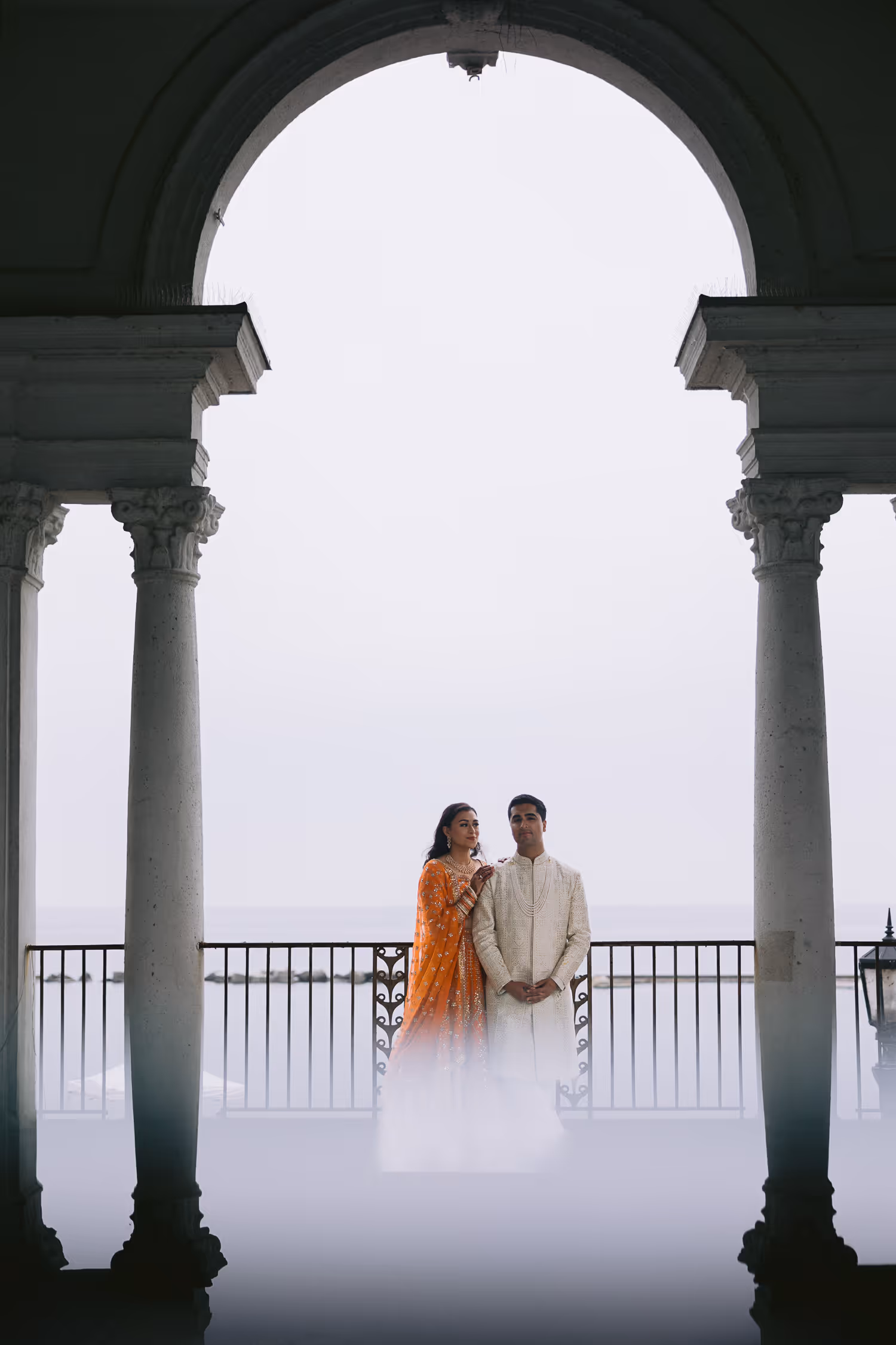 Bride and groom at Sunnyside Pavilion