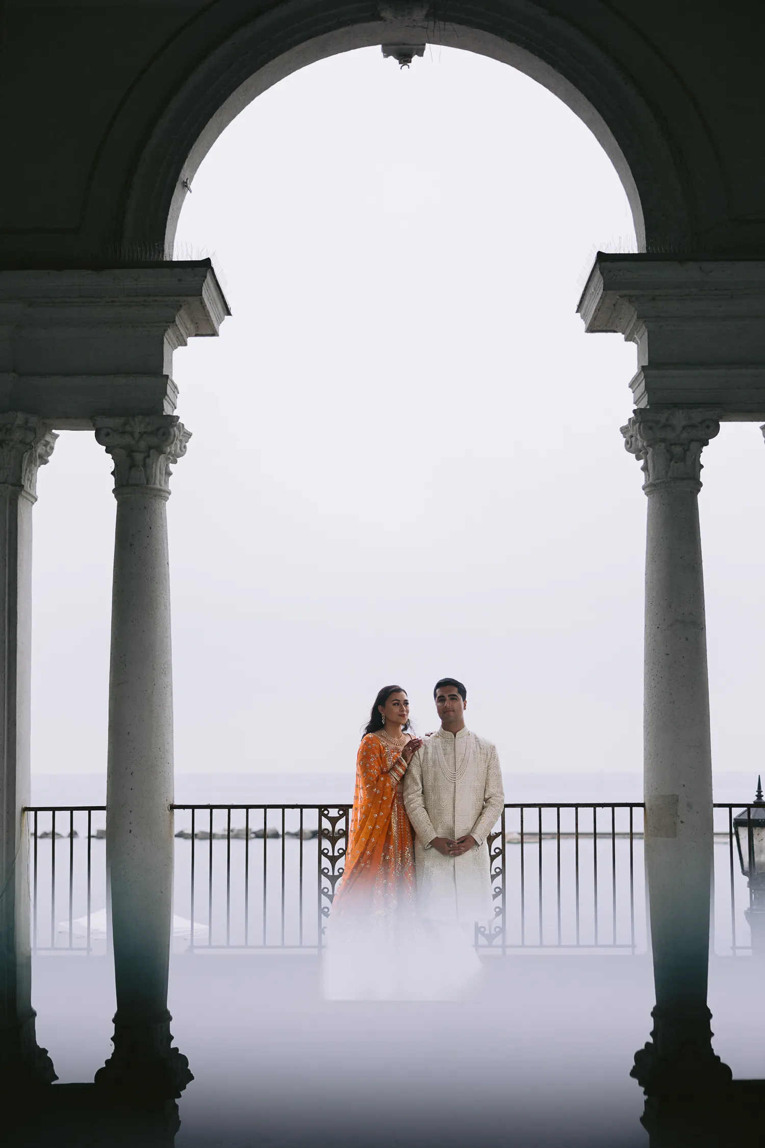 Bride and groom at Sunnyside Pavilion