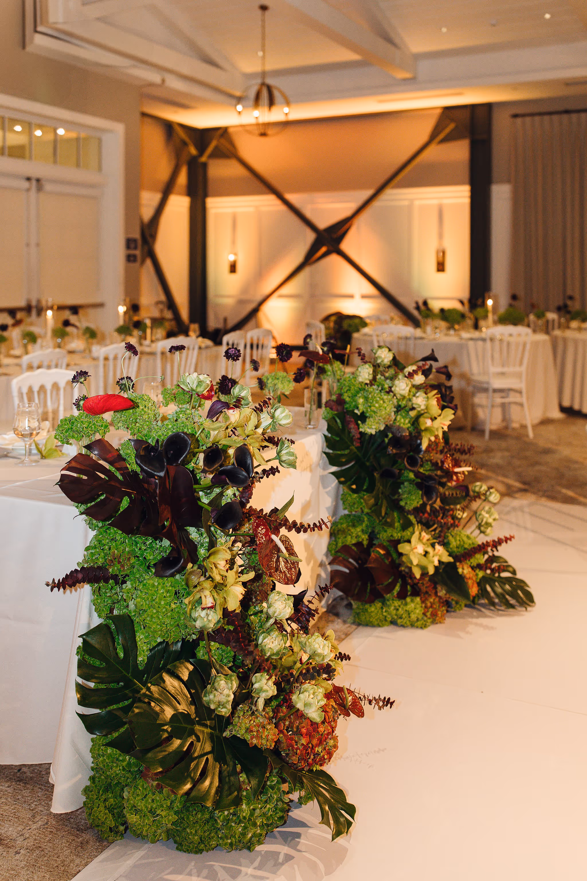 wedding decor at  Lido House wedding reception