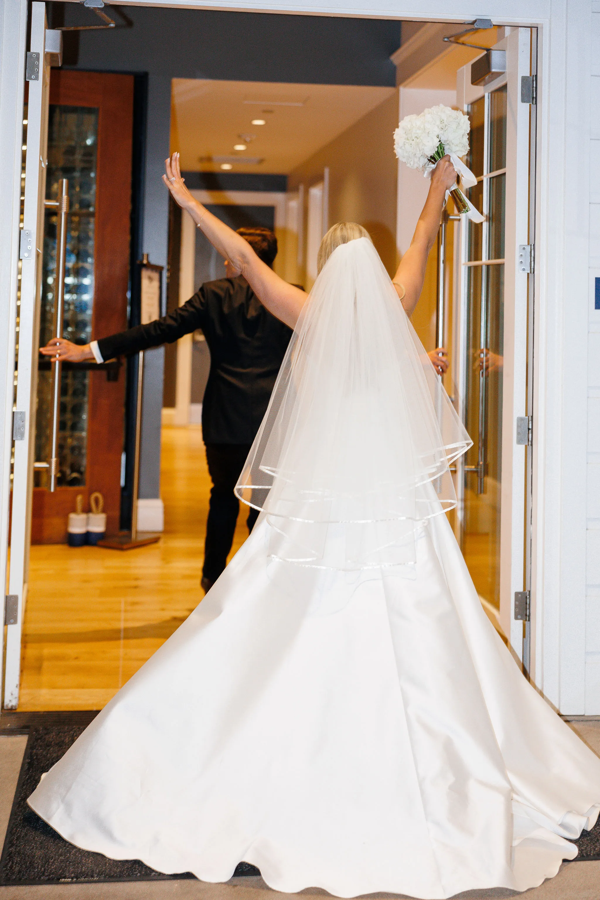 bride and groom at Lido House