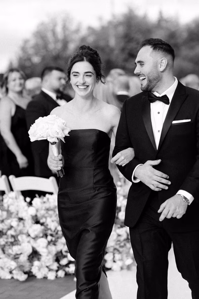 bridal party walking at The Arlington Estate Vaughan — Astora Studio wedding photography