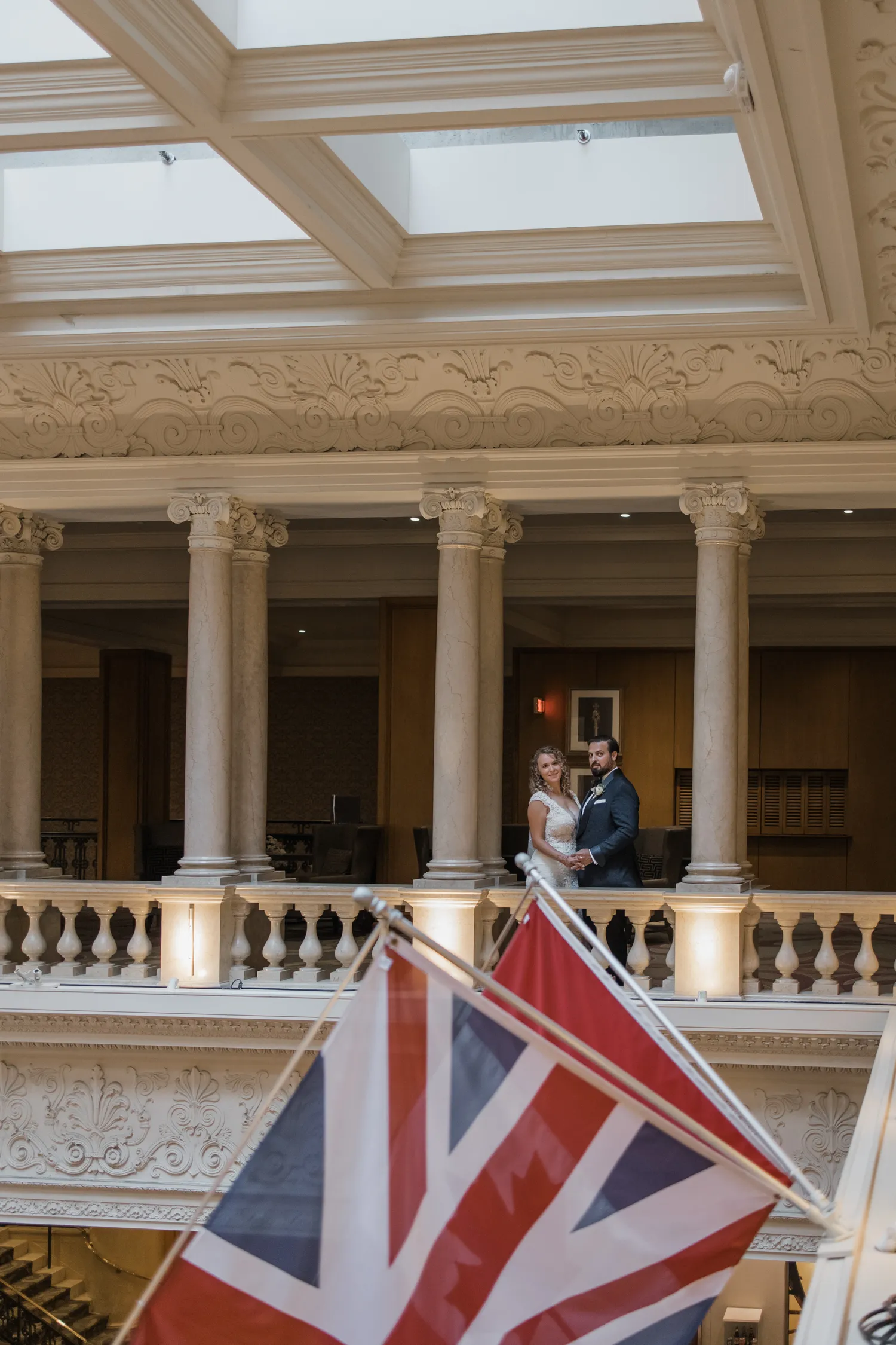 Luxury Omni King Edward Hotel wedding photo