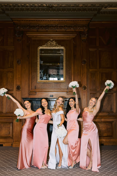 Intimate wedding moment at One King West