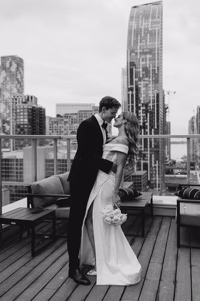 Elegant wedding reception at One King West