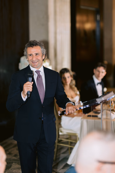 Romantic wedding photo at One King West