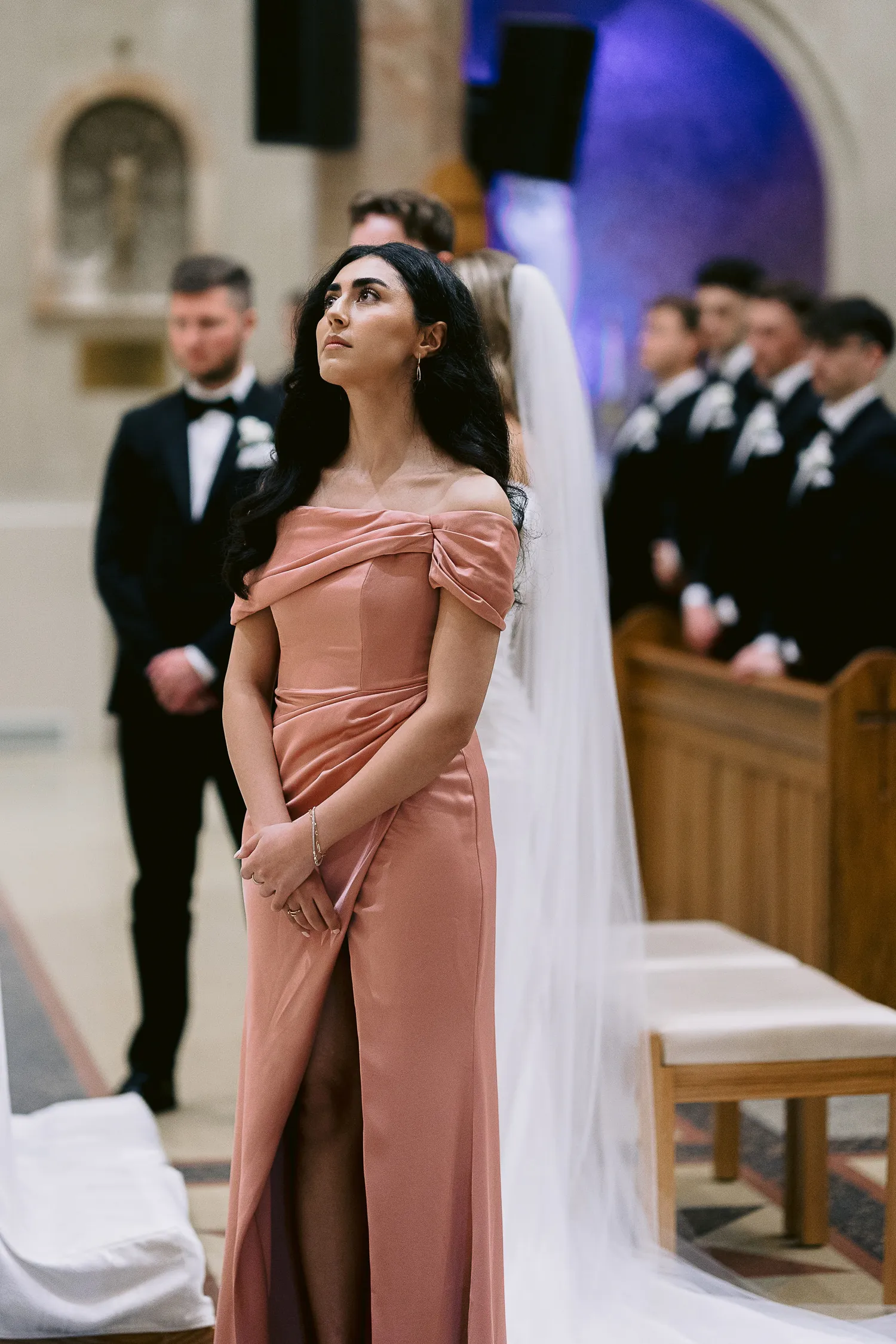 Wedding photo at Our Lady of Sorrows Parish