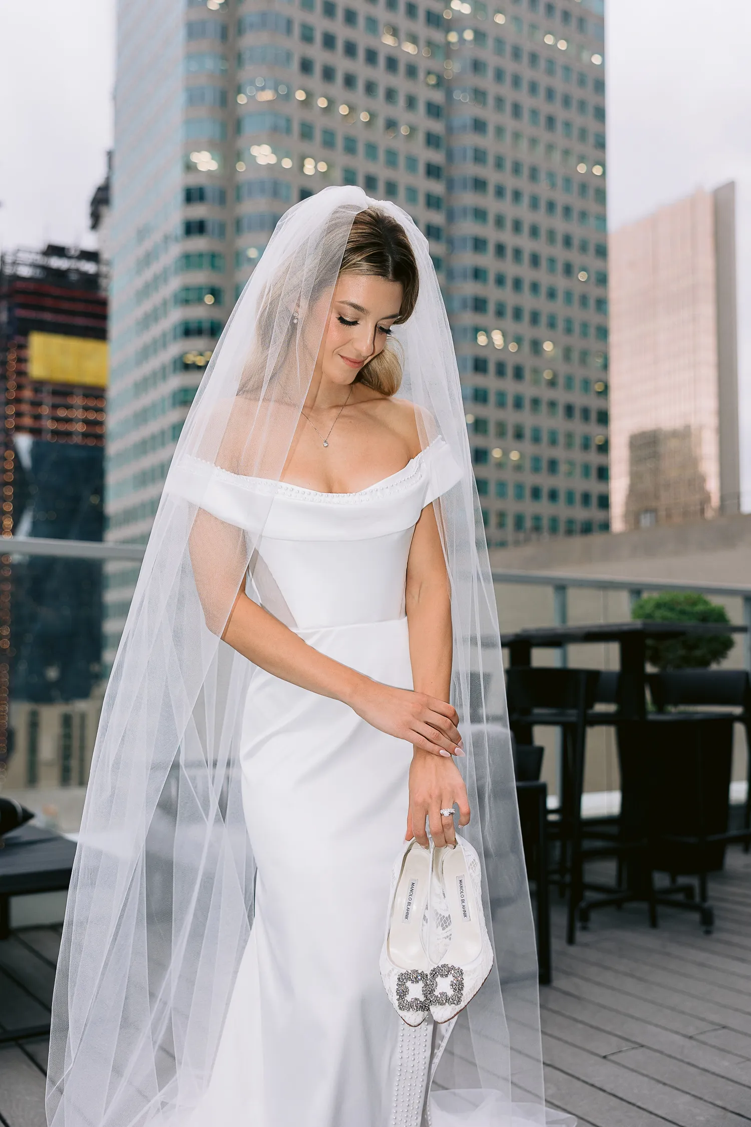 Getting ready at One King West Hotel