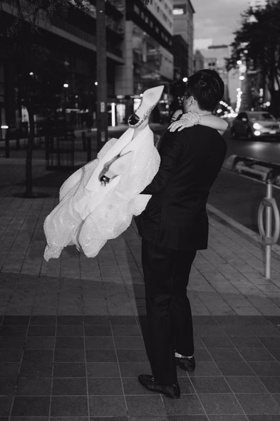 ricardas wedding couple night portrait