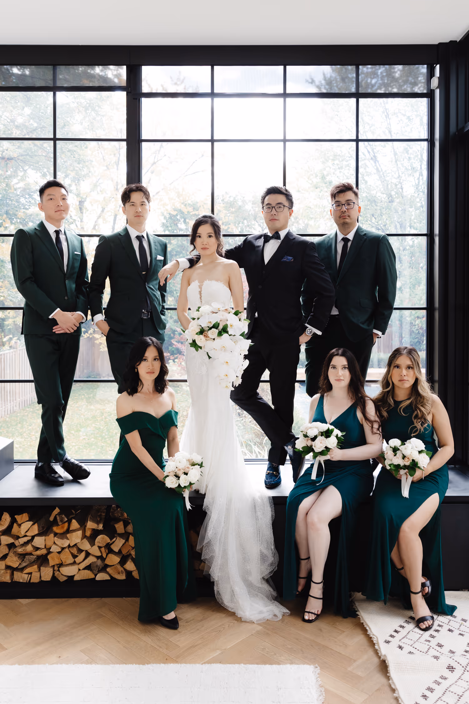 ricarda’s wedding party group photo