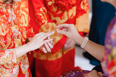 wedding tea ceremony ring gift