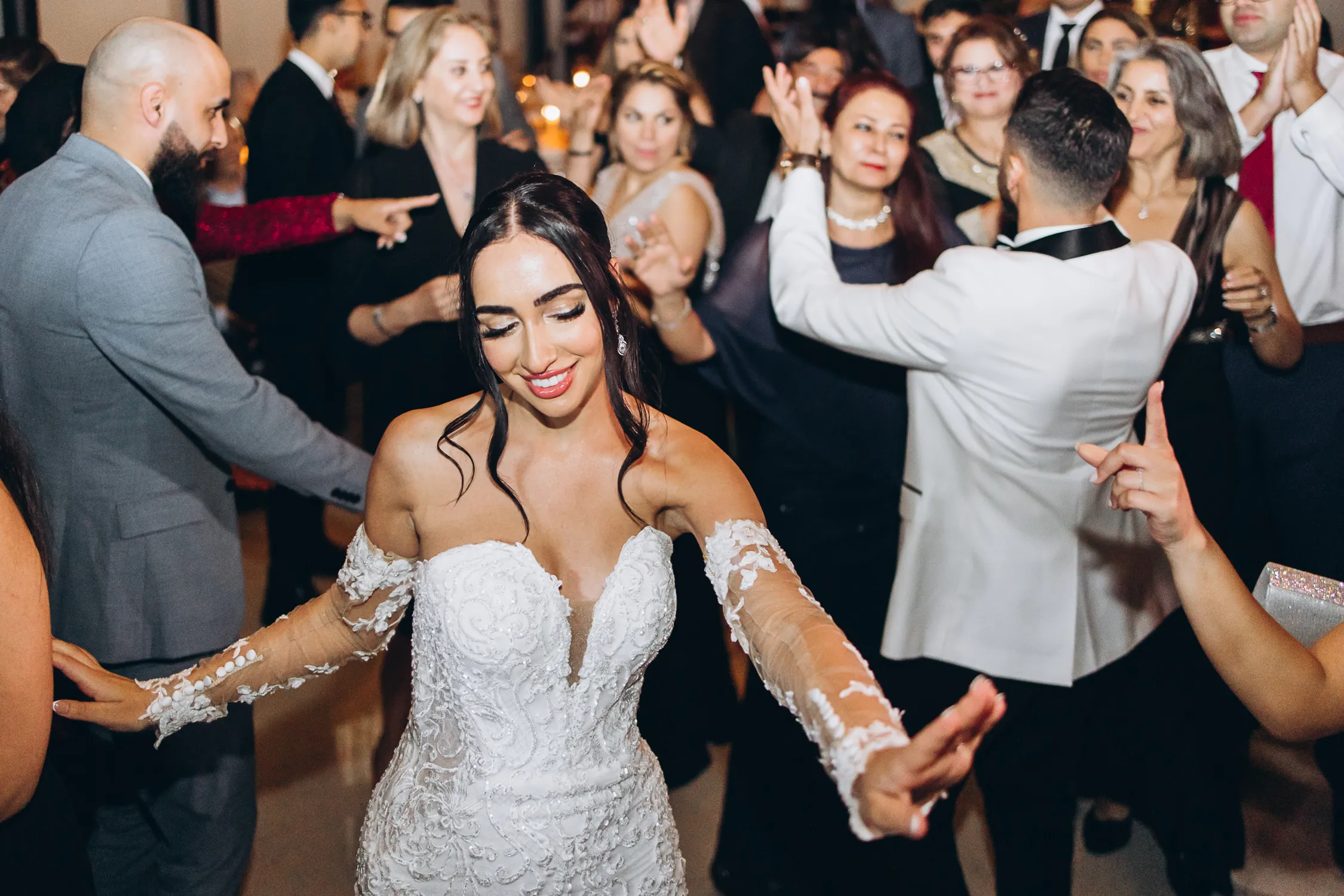 bride dancing at Spencer’s at the Waterfront