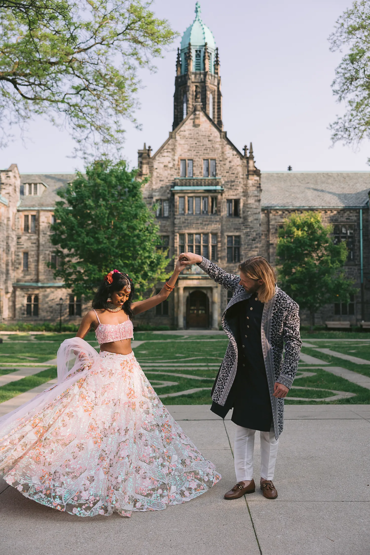 Trinity College engagement photosession