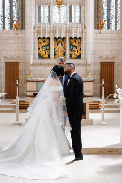 Trinity College chapel wedding picture