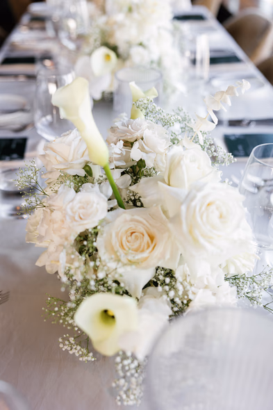 wedding decor at Canoe Restaurant
