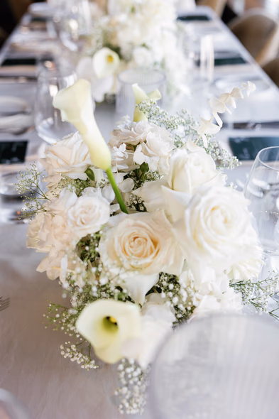 wedding decor at Canoe Restaurant