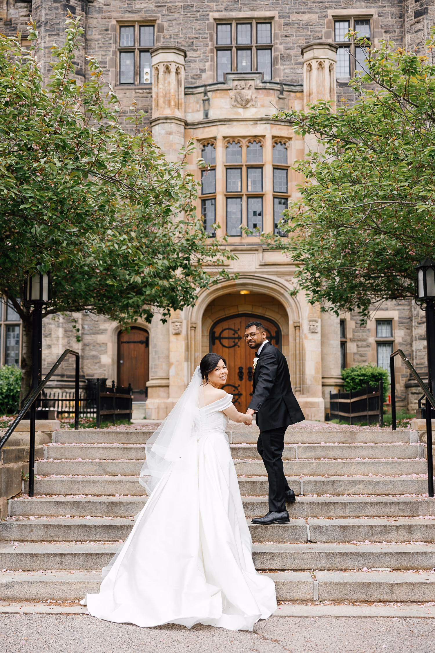 Trinity College wedding photo