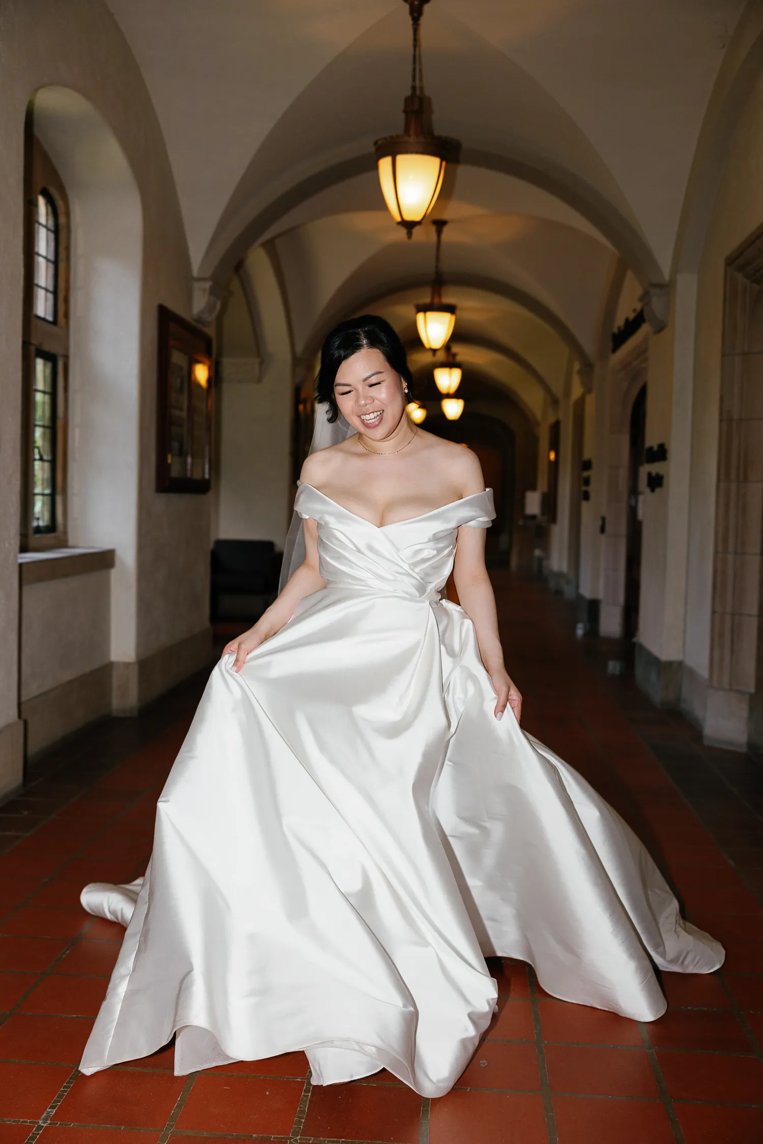 bride at Trinity College