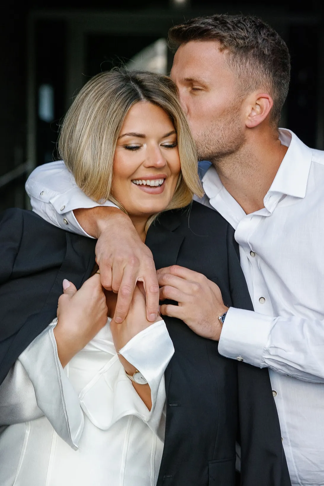 Stylish couple photo at UofT