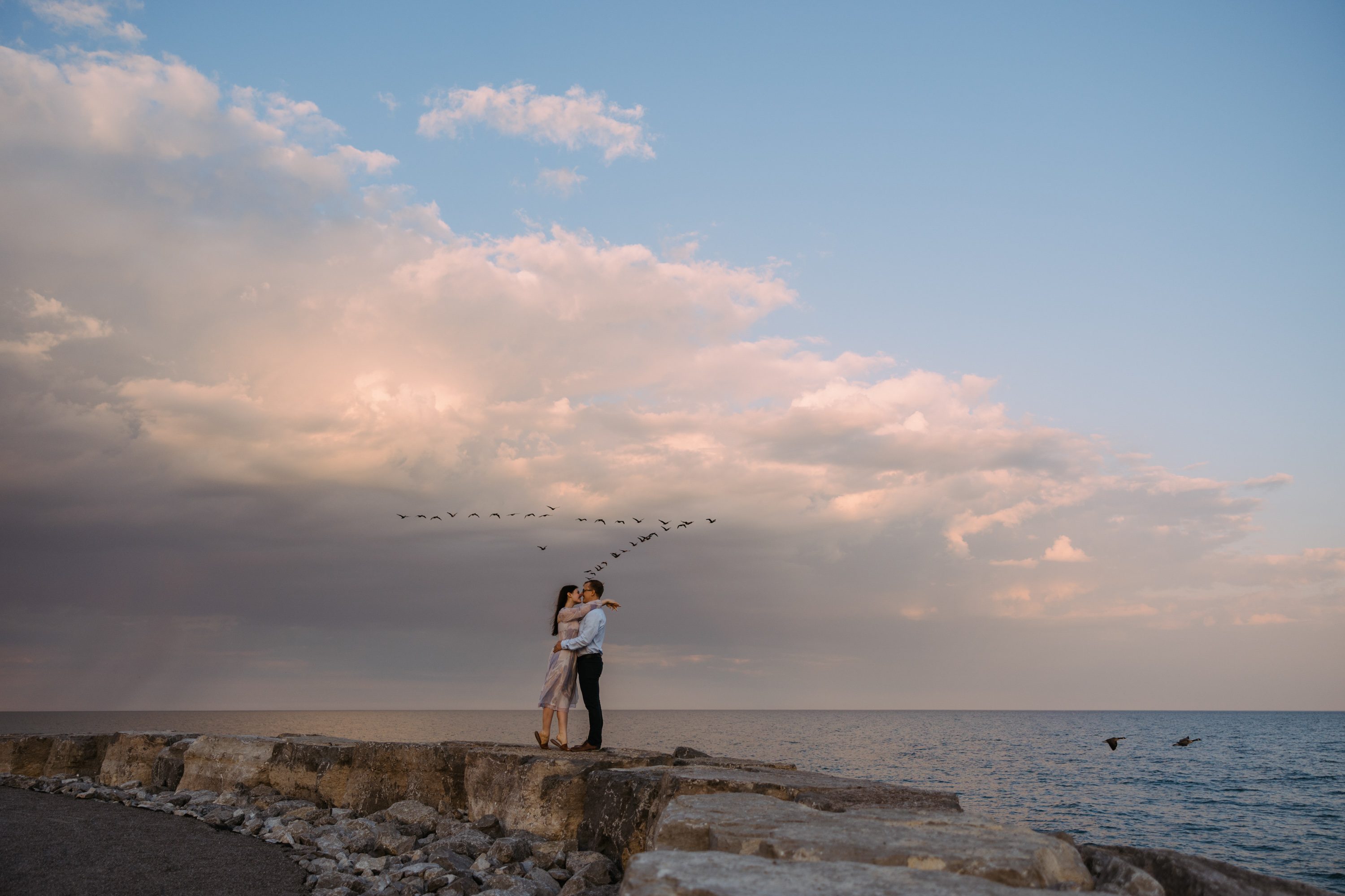 Scarborough Bluffs Engagement Photos For Dan & Heather