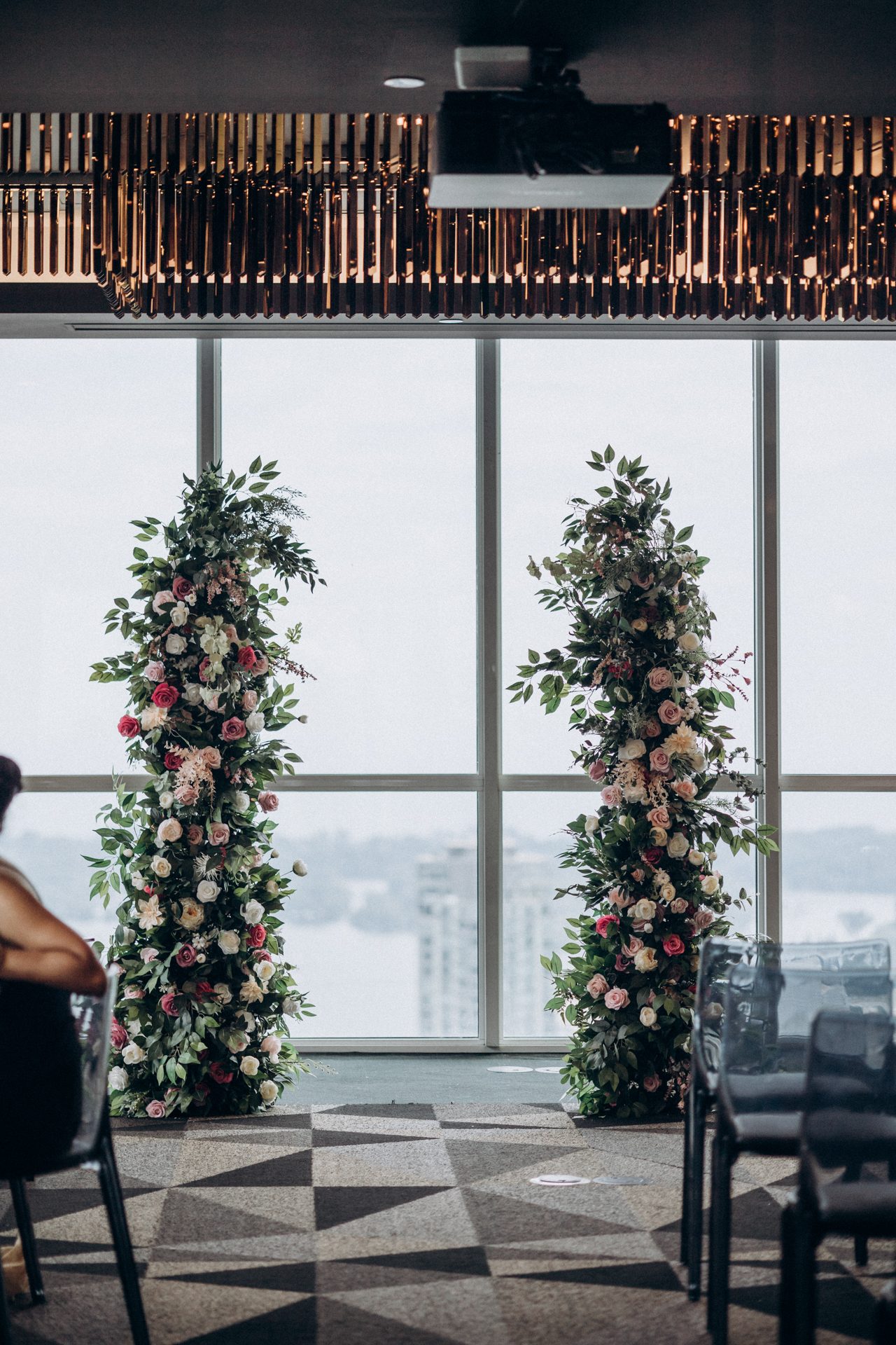 wedding ceremony | bisha hotel rooftop