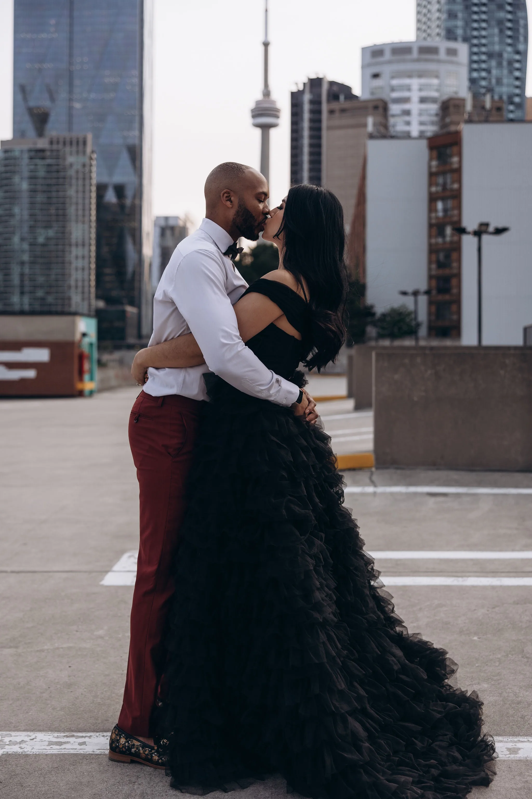 rooftop Engagement Photography