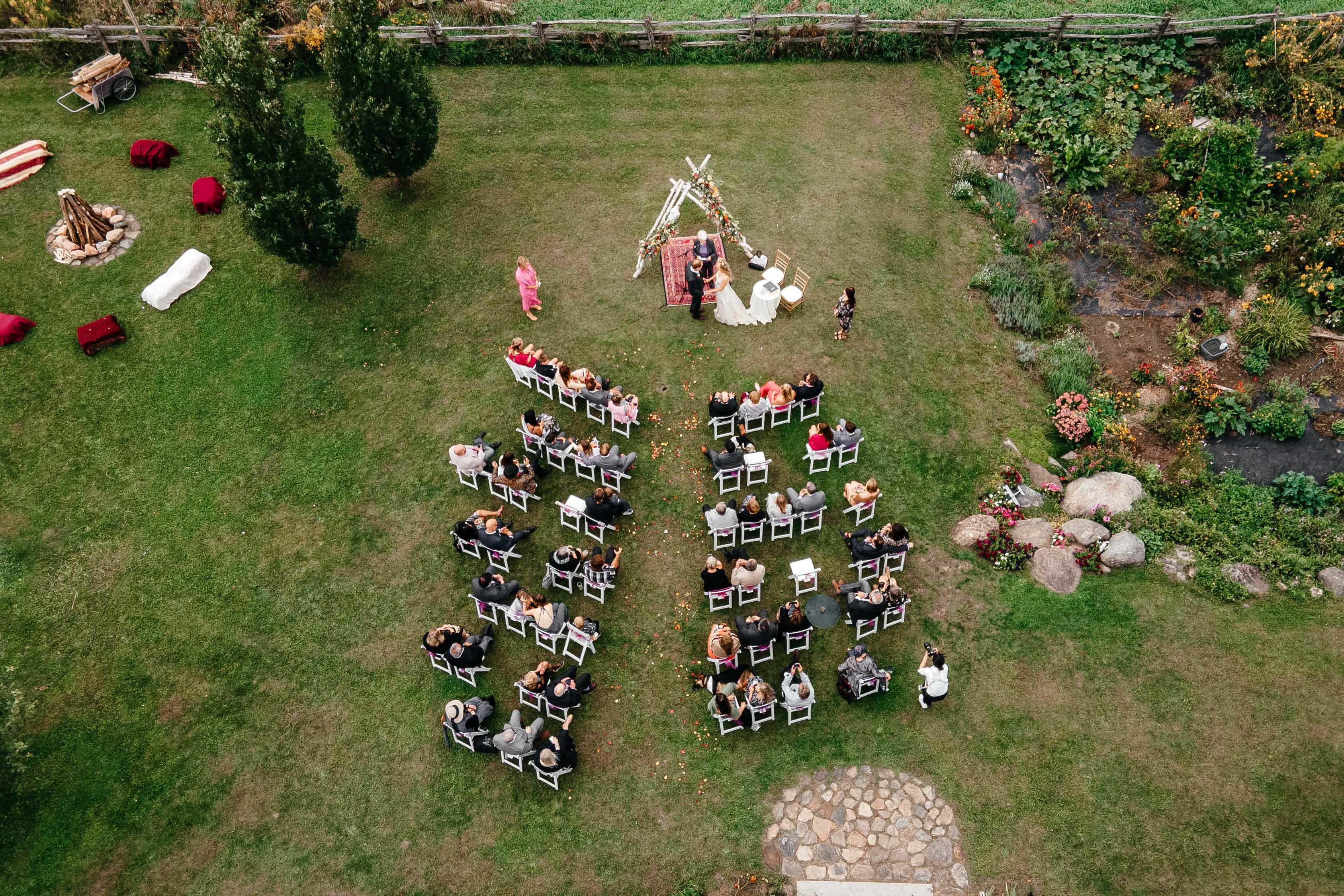 drone wedding photography by Astora Studio