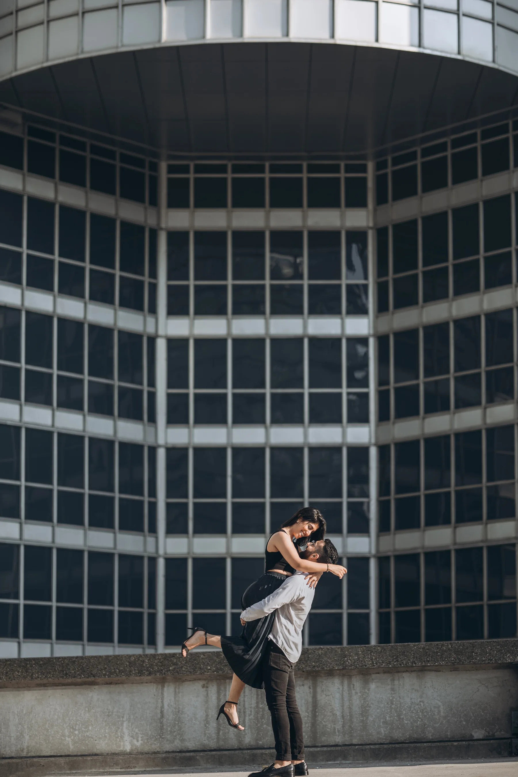 rooftop Engagement Photography