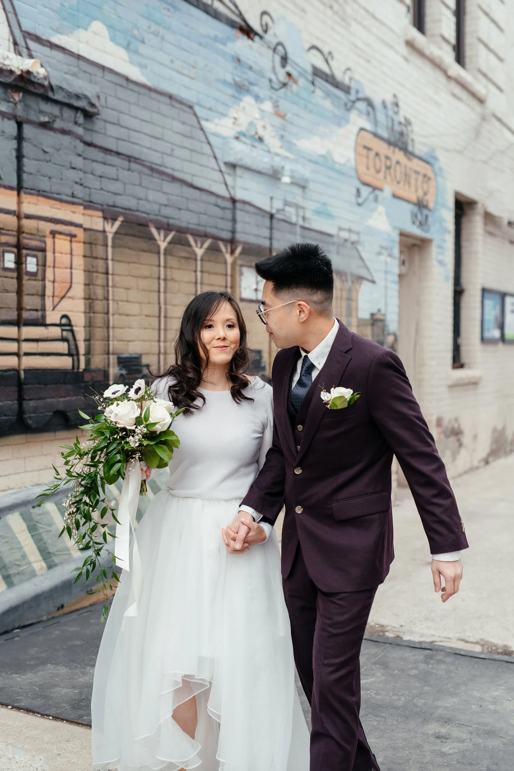 Graffiti Alley Engagement Photography